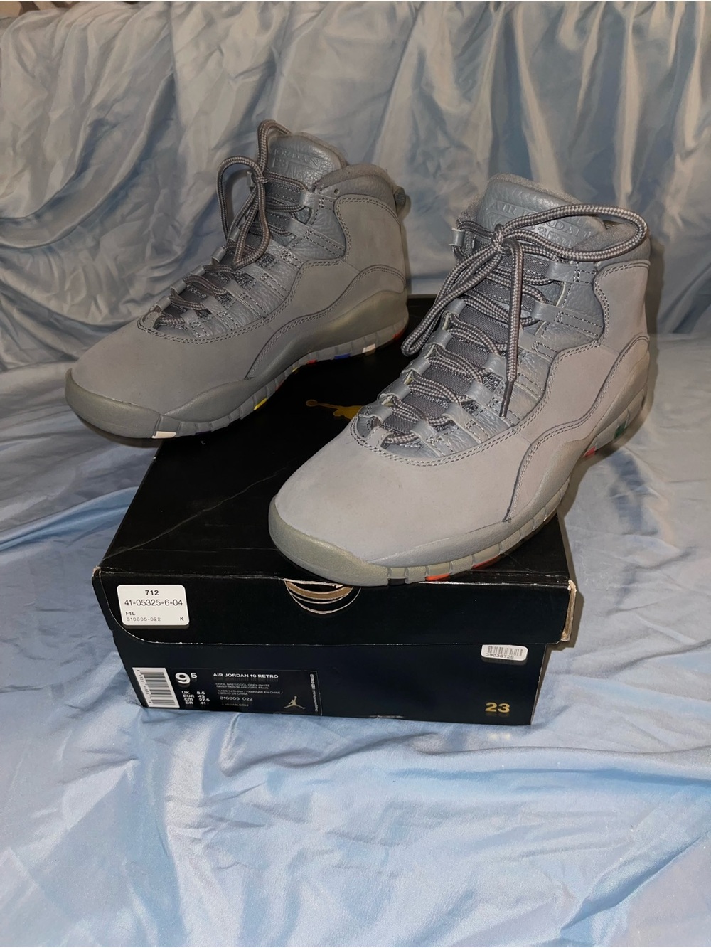 Jordan Retro 10 Cool Grey Men’s High-Top Sneakers
